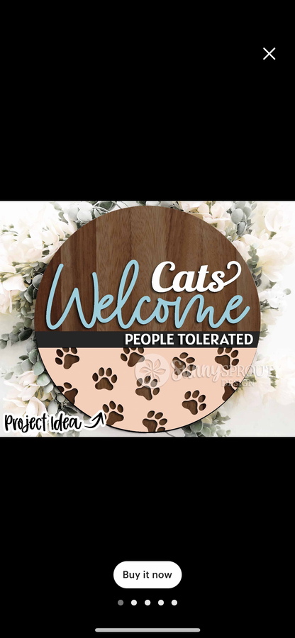 DIY Sign Classes Cats and Dogs Welcome Signs