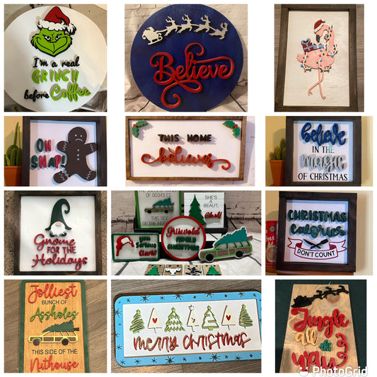 DIY  Christmas Sign Classes 5