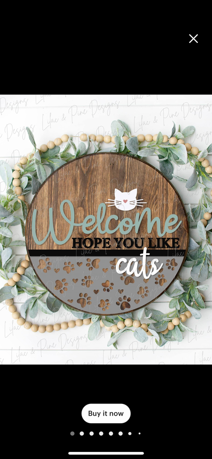 DIY Sign Classes Cats and Dogs Welcome Signs