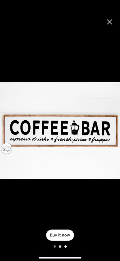 DIY Sign Classes Coffee Signs