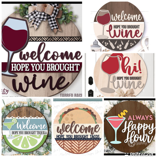 DIY Sign Classes Wine and Food Signs