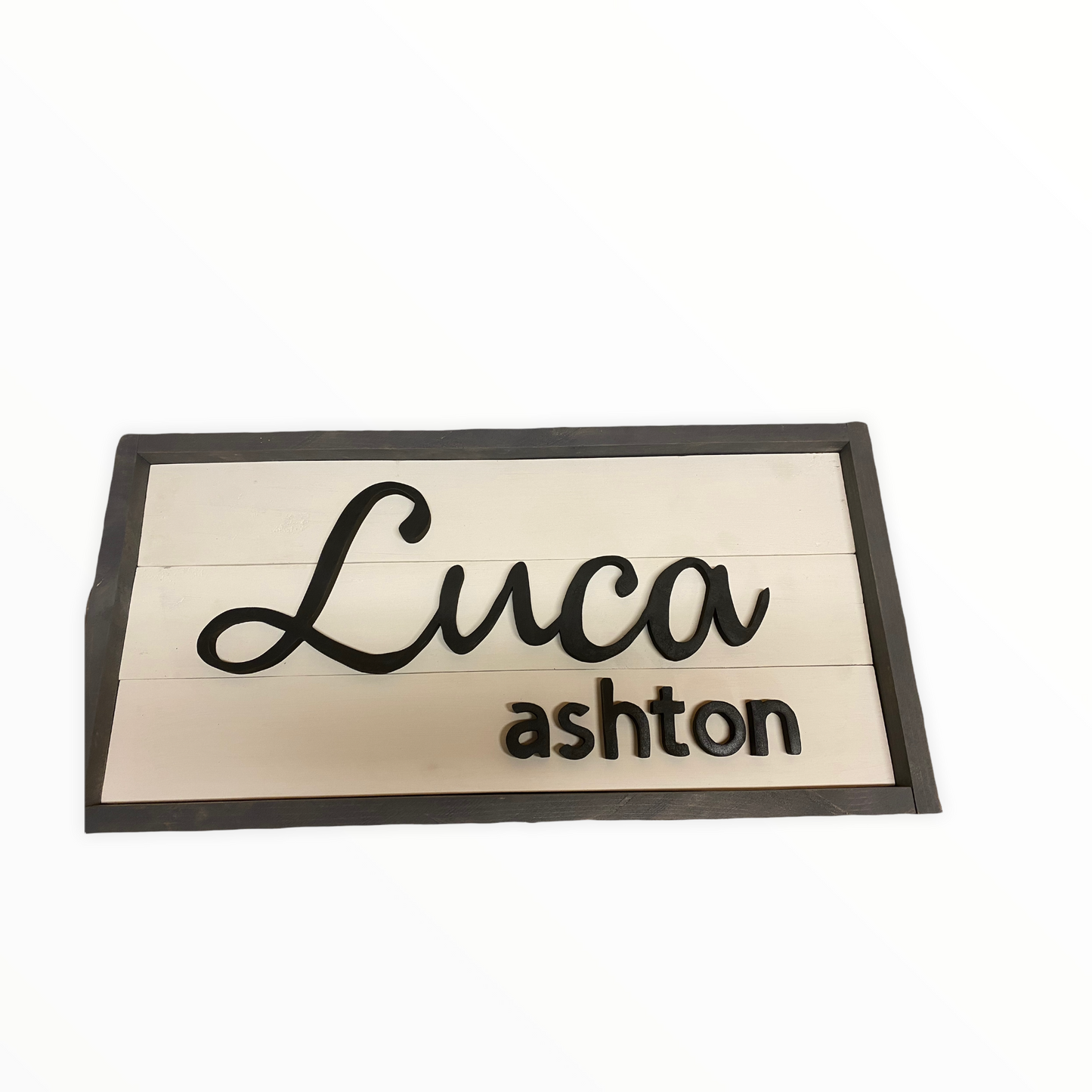 Framed Rectangle Nursery Name Sign